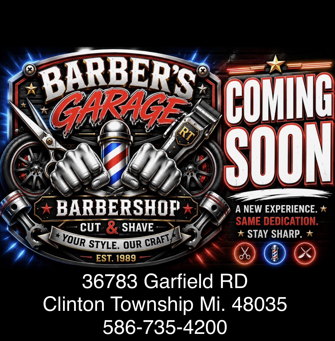 Barber’s garage barbershop — photo