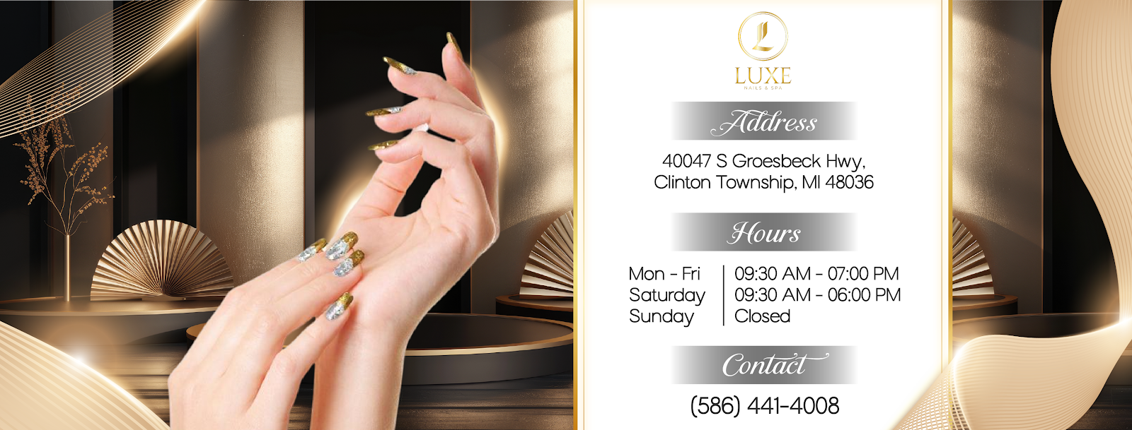 Luxe Nails & Spa in Clinton Township