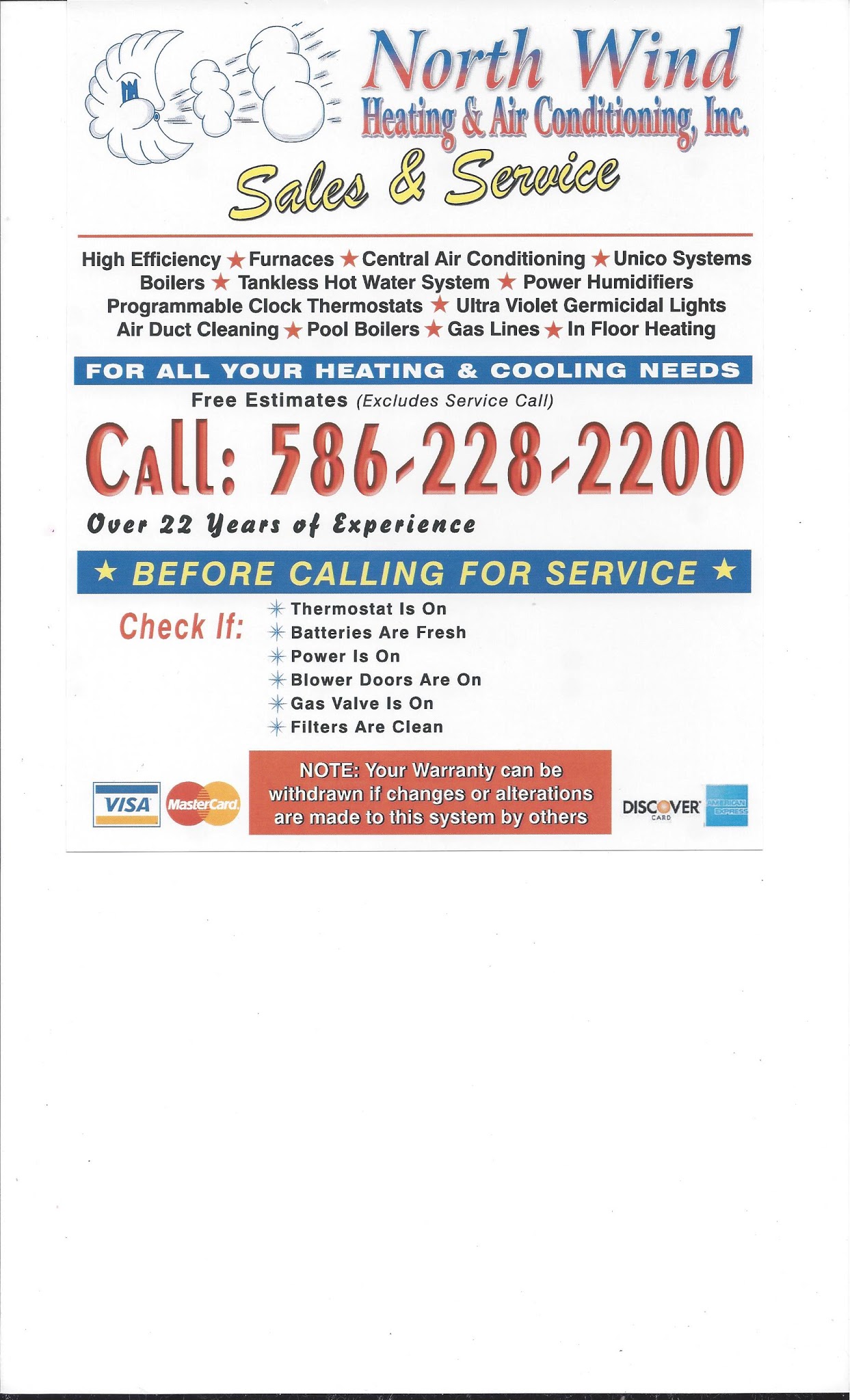 North Wind Heating & Air Conditioning, Inc. in Clinton Township